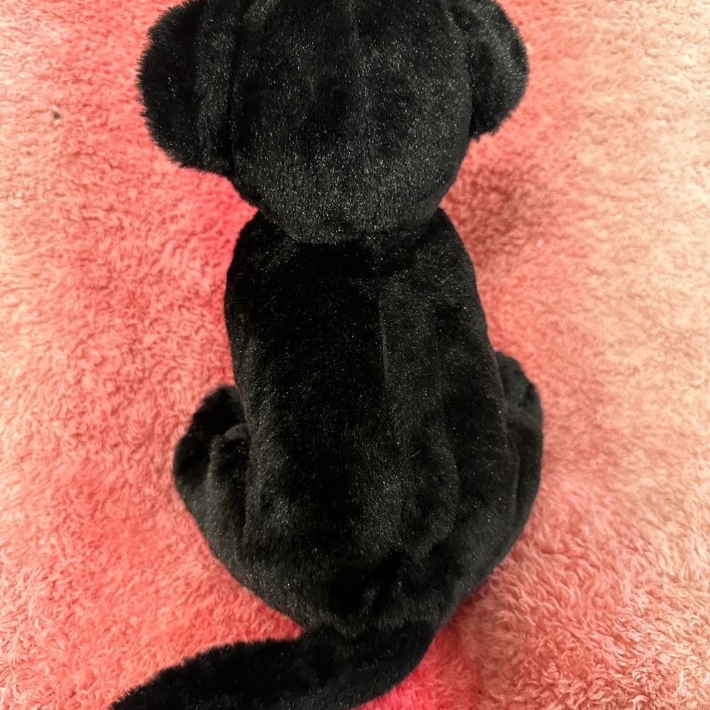 Teddy Mountain Black Panther Wild Cat Plush with Hidden Pocket on the Back - Picture 4 of 8